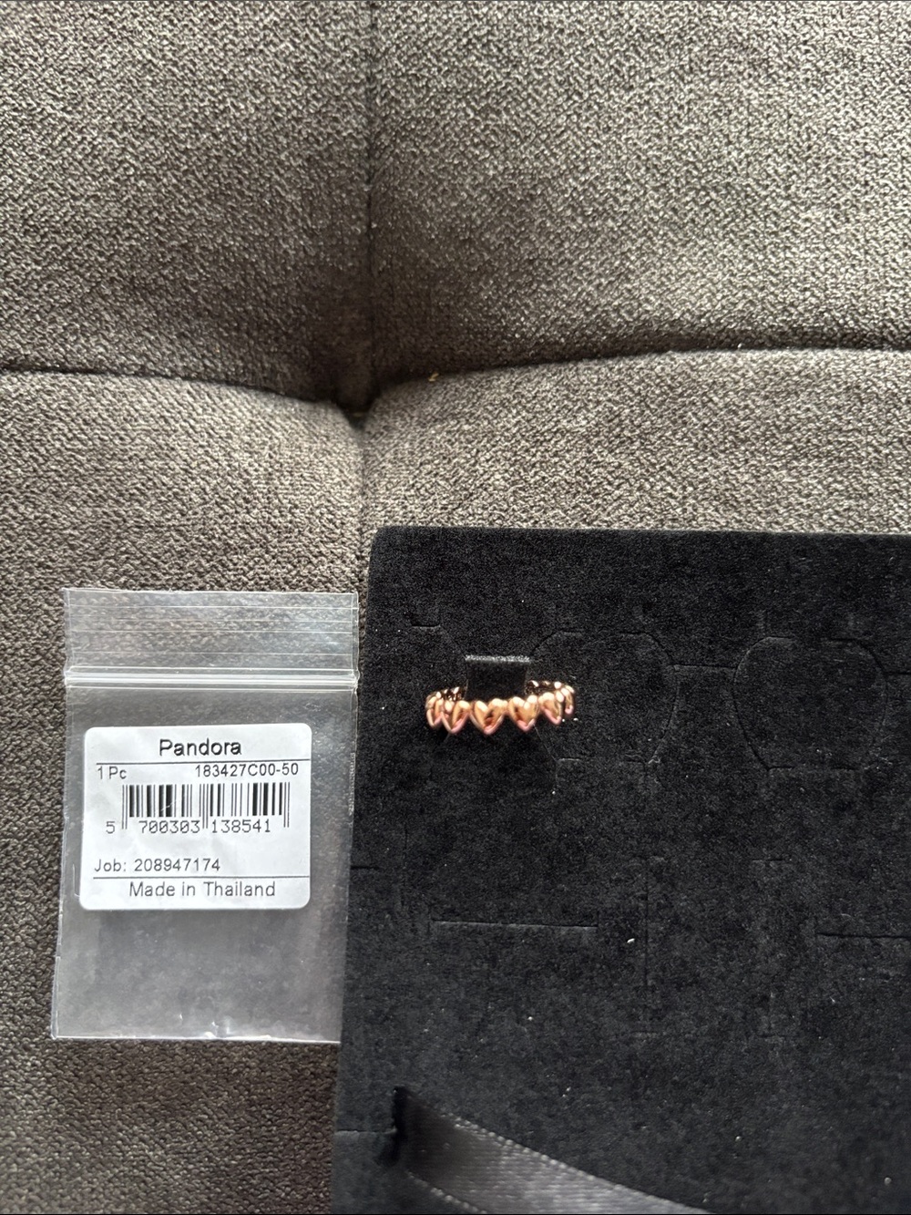 Pandora Rose Gold Multi-Heart Stack Ring